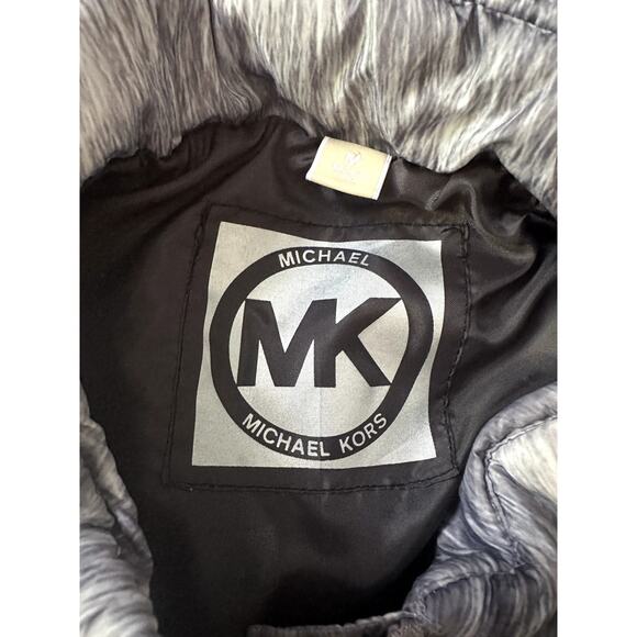 Michael Kors Gray White Puffer Vest M Women's - Picture 3 of 5